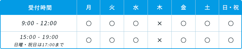 診療カレンダー